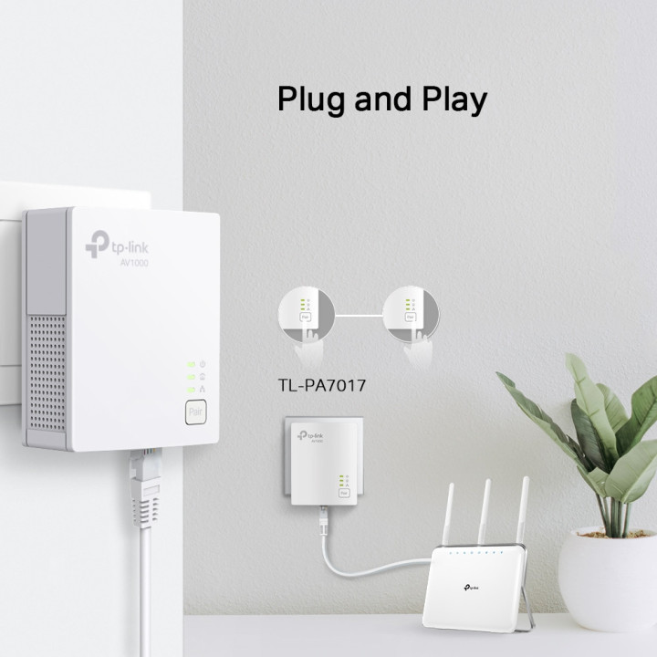 TP-LINK TL-PA7019 Starter-Kit, 2x Powerlan-Adapter, 1000MBit/s