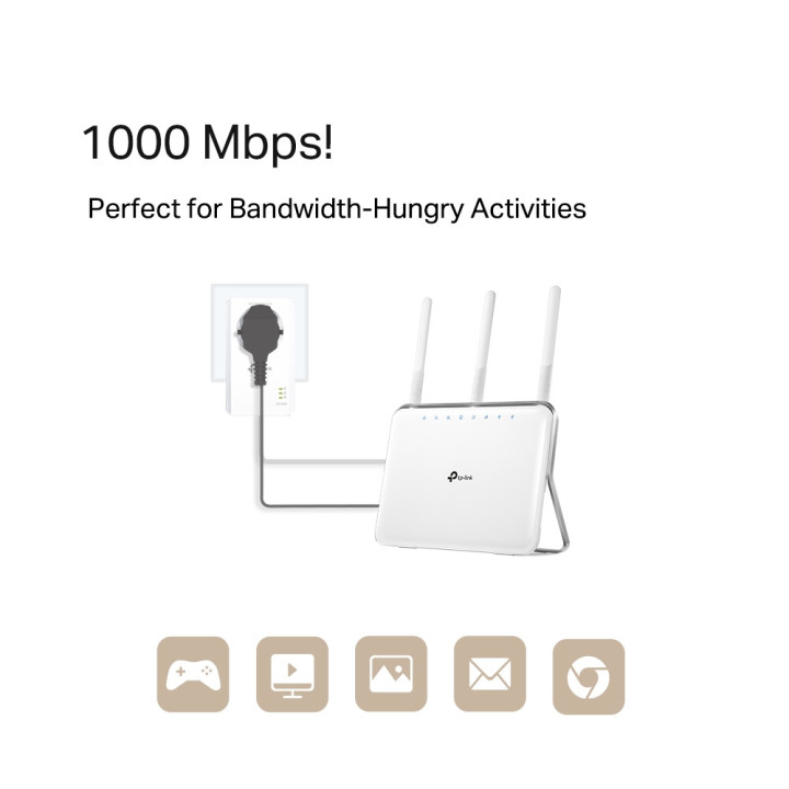 TP-LINK TL-PA7019P Starter-Kit, 2x Powerlan-Adapter, 1000MBit/s