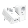 TP-LINK TL-PA7027P Starter-Kit Powerlan-Adapter, 2-Port Duo Set, 1000MBit/s