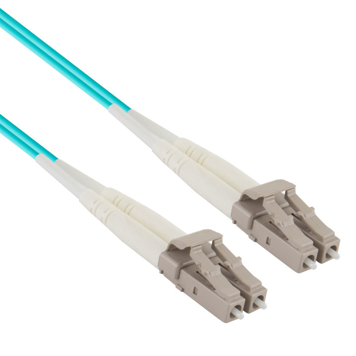 Lichtwellenkabel, LC-Duplex Stecker - LC-Duplex Stecker UPC OM3 50/125 µm, 5,0 m