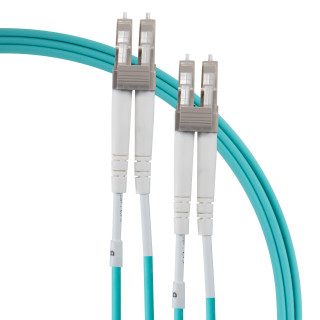 Lichtwellenkabel, LC-Duplex Stecker - LC-Duplex Stecker UPC OM3 50/125 µm, 30,0 m