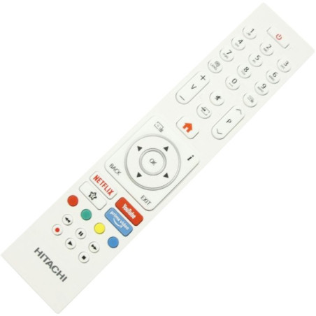 Orginalfernbedienung für Hitachi R/C 43135P KENDO, PROSONIC,  DIGIHOME, AYA, OK, SALORA, SULPICE, HORIZON, in weiss,  30101735