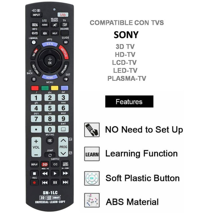Universalfernbedienung für Sony mit Lernfunktion, SN-1LC