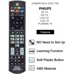 Universal-Ersatzfernbedienung für Philips mit Lernfunktion, SM-1LC