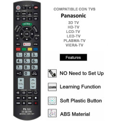 Universalfernbedienung für Panasonic mit Lernfunktion, PN-1LC
