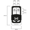 SeKi OPEN 4, lernbare 4 Kanal-Fernbedienung für Garagentore, 433,92 MHz