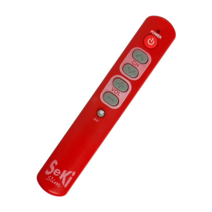 Seki Slim, lernfähige Universalfernbedienung, rot