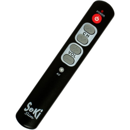 Seki Slim, lernfähige Universalfernbedienung, schwarz