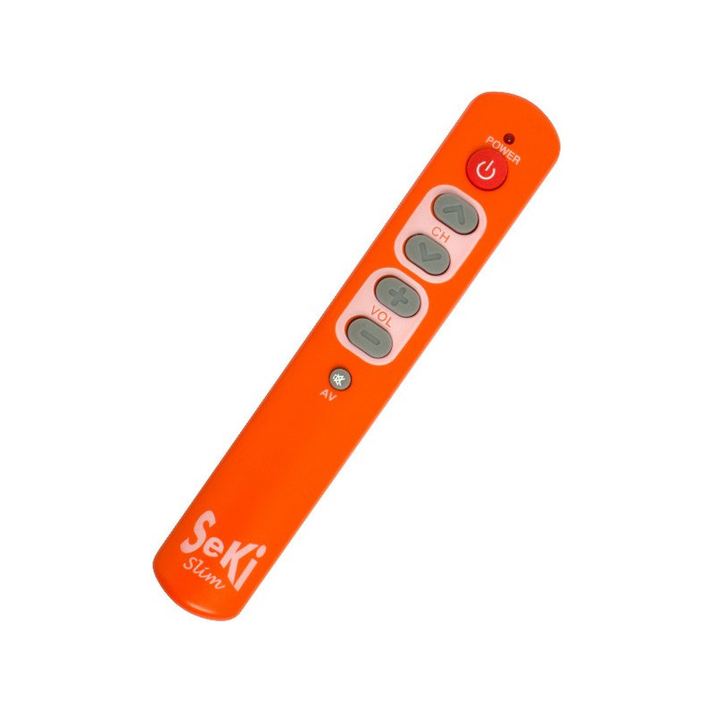 Seki Slim, lernfähige Universalfernbedienung, orange
