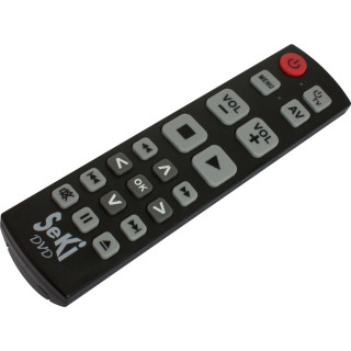 SeKi DVD, lernbare Universalfernbedienung, schwarz