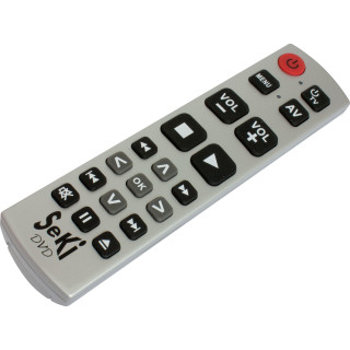 SeKi DVD, lernbare Universalfernbedienung, silber