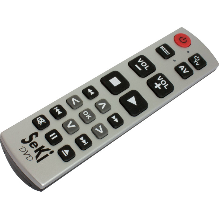 SeKi DVD, lernbare Universalfernbedienung, silber/schwarz
