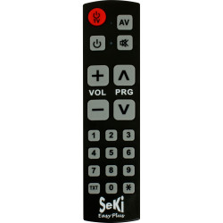 SeKi Easy Plus, lernfähige Universalfernbedienung, schwarz
