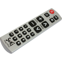SeKi Easy Plus, lernfähige Universalfernbedienung, silber