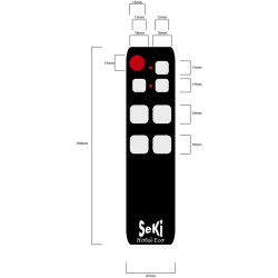 SeKi Hotel Eco, lernbare Universalfernbedienung, schwarz