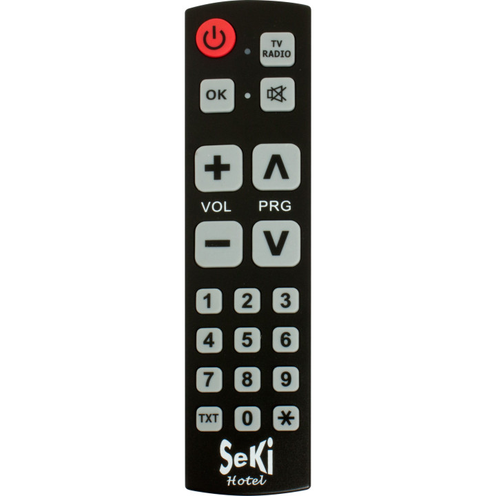 SeKi Hotel, lernbare Universalfernbedienung, schwarz