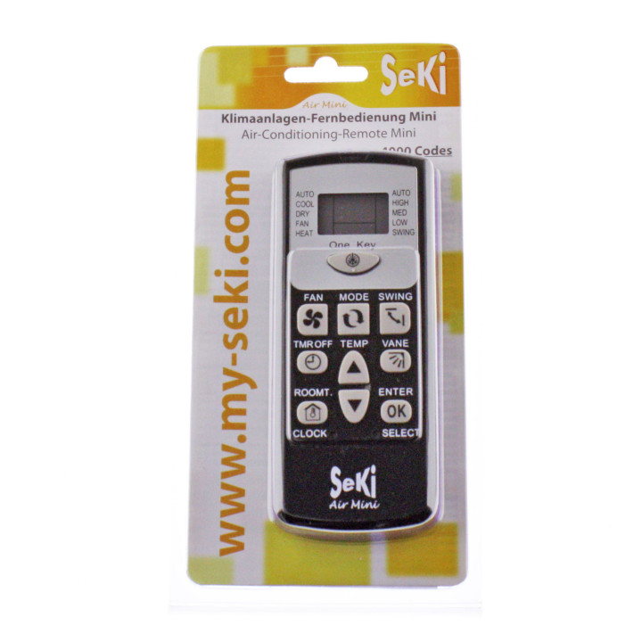 SeKi Air Mini, vorprogrammierte Universalfernbedienung für Klimanlagen