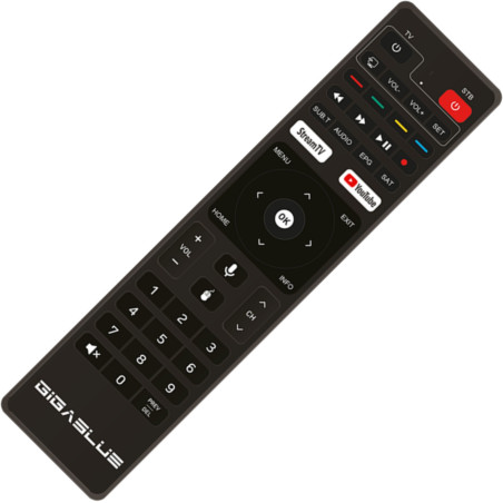 Originalfernbedienung für GigaBlue X1 Plus 4K, Android Bluetooth RCU/FB