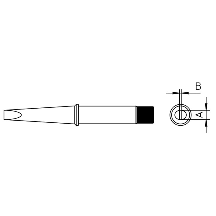 Weller CT2-E7 Lötspitze, Meißelform 370°C, Breite 7 mm