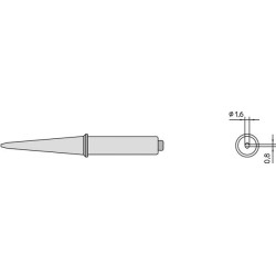 Weller CT5-A6 Lötspitze, Meißelform 310°C, 1,6 x 0,8 mm