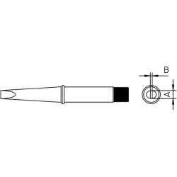 Weller CT6-C8 Lötspitze, Meißelform 425°C, 3,2 mm