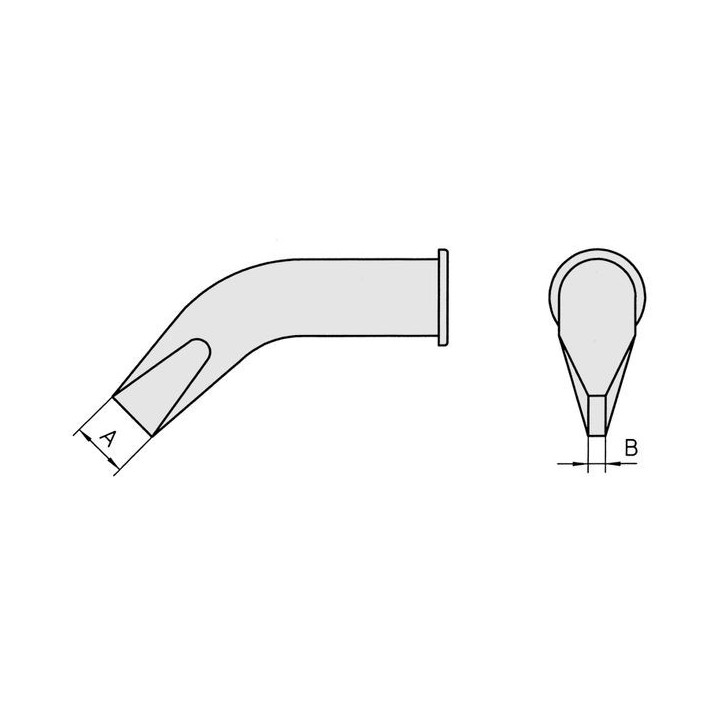 Weller LHT DX Lötspitze für WSP 150, meißelförmig, 5 x 2 mm