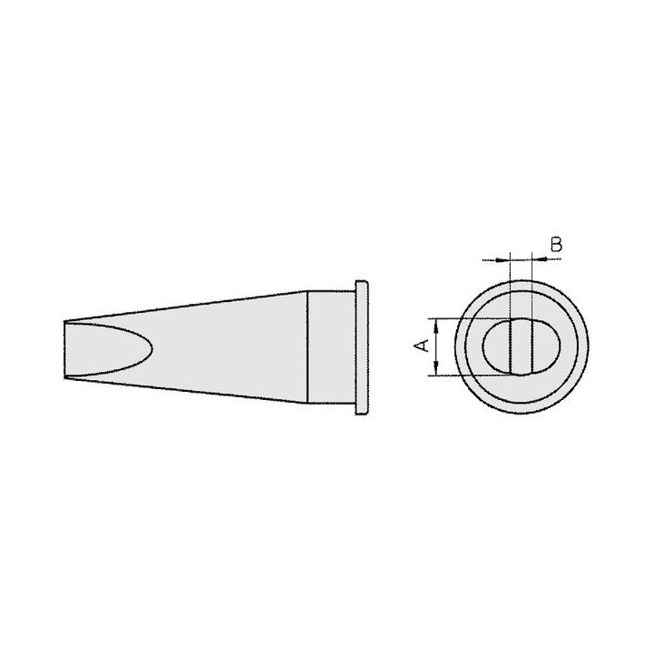 Weller LHT F Lötspitze, meißelform, 9,3 x 1,8 mm