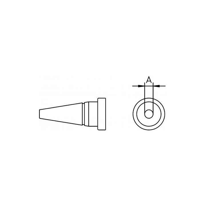 Weller LT-1A Lötspitze 0,50 mm, Rundform