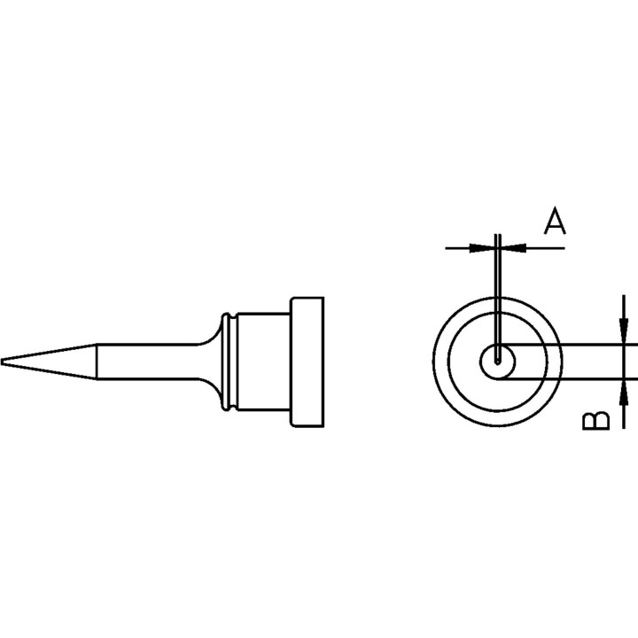 Weller LT-1SA Lötspitzenlänge 15,0 mm, Rundform schlank