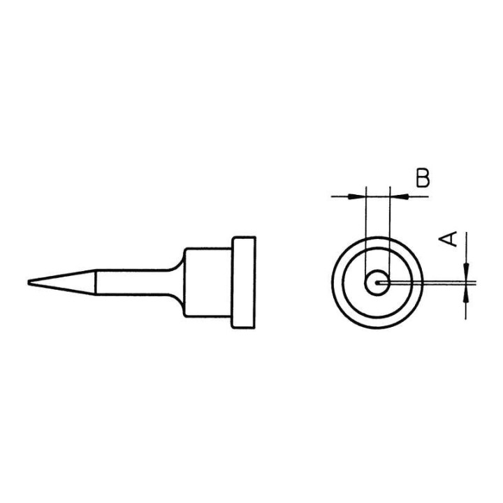 Weller LT-1SC Lötspitzenlänge 15,0 mm, Meißelform