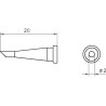 Weller LT-22CP Lötspitze, rund abgeschrägt, D: 2 mm