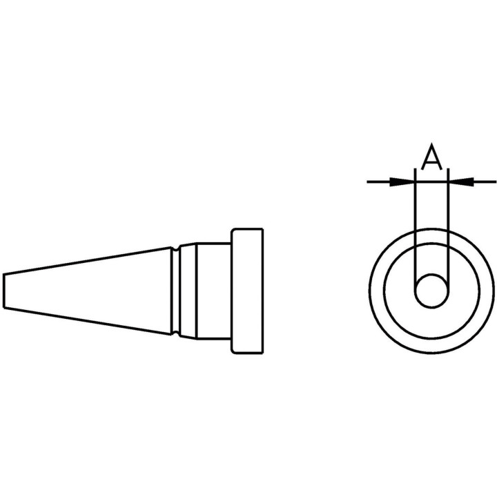 Weller LT-CS Lötspitze, Rundform, D: 3,2 mm