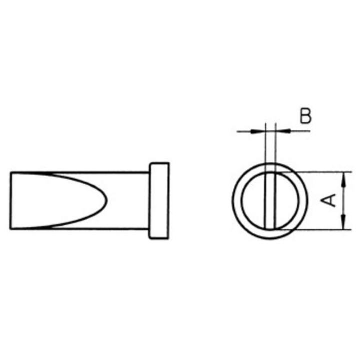 Weller LT-D Lötspitze 4,6 mm, Meisselform