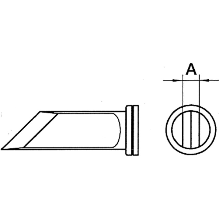 Weller LT-KN Lötspitze, messerförmig, Breite 2 mm