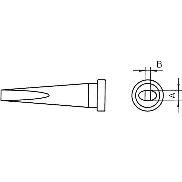 Weller LT-L Lötspitze 2,0 mm, Flachform