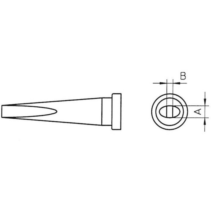 Weller LT-M Lötspitze 3,2 mm, Meisselform lang