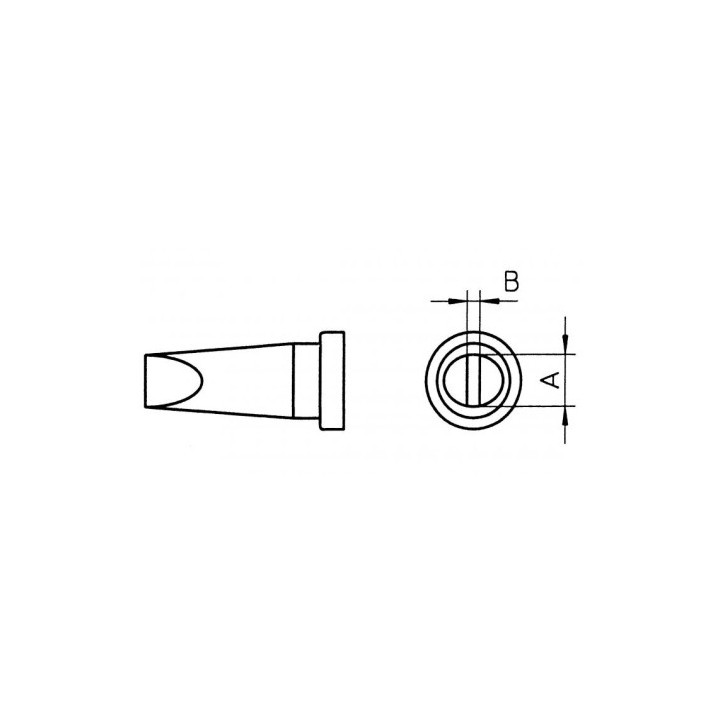 Weller LT-D HPB Lötspitze, meißelförmig 4,6 x 0,8 mm