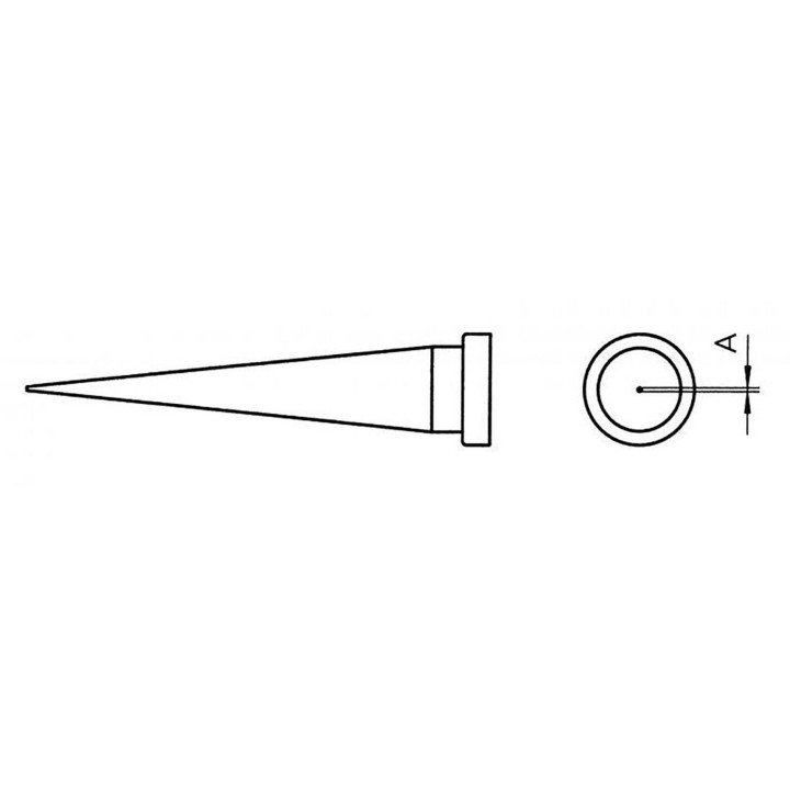 Weller LT-O Lötspitze, Konisch lang, Ø 0,8 mm