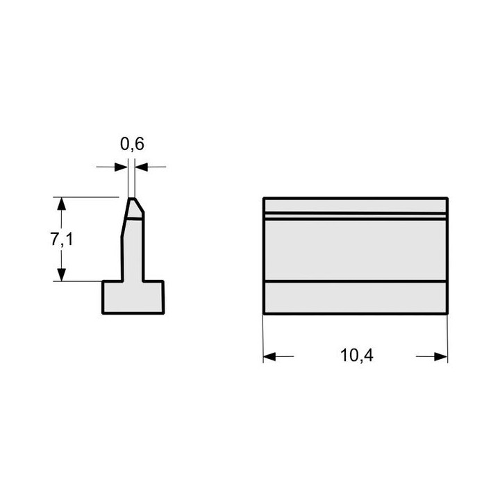 Weller SMT-01 Lötspitze für PAD-Reinigung, Breite 10,4 mm