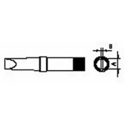 Weller PT A8 Lötspitze, meißelförmig, 1,6 x 0,7 mm, 425 °C