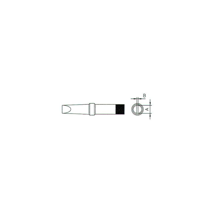Weller PT B8 Lötspitze, meißelförmig, 2,4 x 0,8 mm, 425 °C