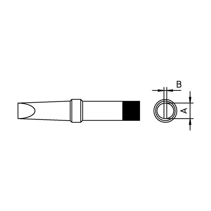 Weller PT B9 Lötspitze, meißelförmig, 2,4 x 0,8 mm, 480 °C