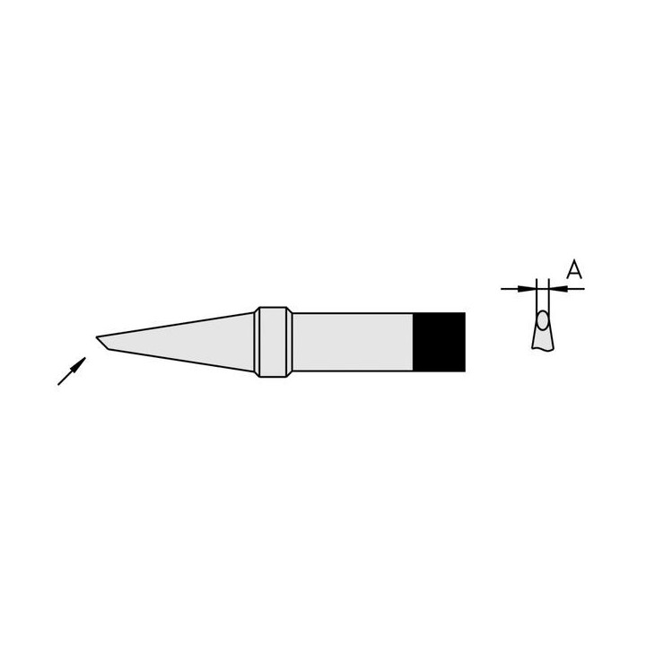 Weller PT DD9 Lötspitze, rundform abgeschrägt 5 mm, 480 °C