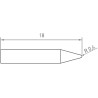 Weller Micro Lötspitze RTM 008 C MS, konisch 0,8 mm, MIL SPEC