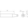 Weller Micro Lötspitze RTM 015 S MS, meißelförmig, 1,5 x 0,4 mm, MIL SPEC