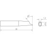 Weller Micro Lötspitze RTM 020 G MS, Lötdepot 1, 2 x 2,0 mm, MIL SPEC