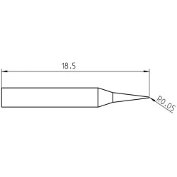 Weller Pico Lötspitze RTP 001 C, konisch Ø 0,1 mm