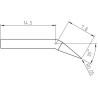 Weller Pico Lötspitze RTP 001 C X, 30° konisch gebogen 0,1 mm