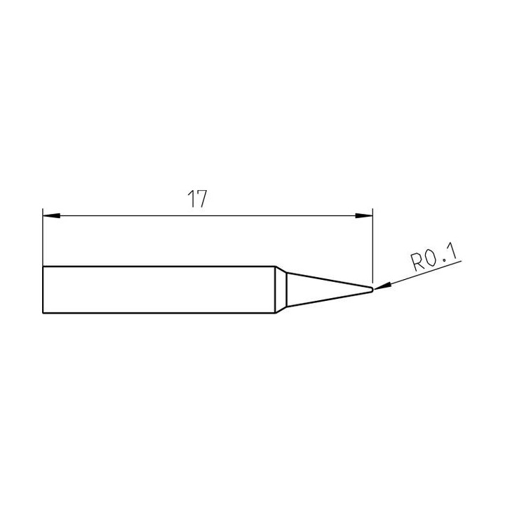 Weller Pico Lötspitze RTP 002 C, konisch Ø 0,2 mm, nicht benetzbar