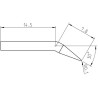 Weller Pico Lötspitze RTP 002 C X, 30° konisch gebogen Ø 0,2 mm